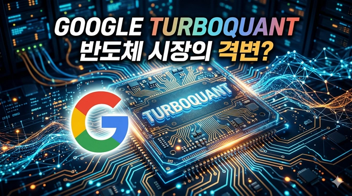 반도체 배경에 구글로고