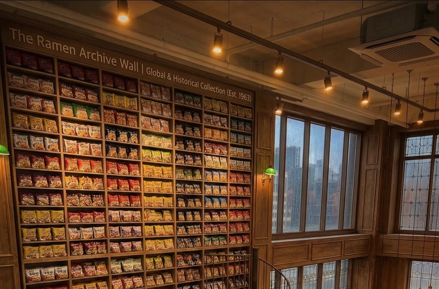 라멘 아카이브 벽